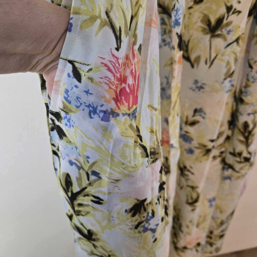 Expressions Catalog Size S Floral Garden Of Eden Sleeveless Maxi Dress-NEW - Picture 9 of 10